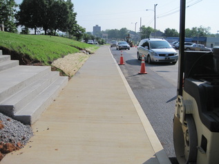 Photo of sidewalk after repairs made