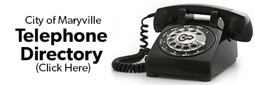 City of Maryville Telephone Directory with picture of a rotary phone