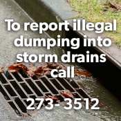 Telephone with phone number to report illegal dumping 273-3512